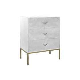 Chest of drawers DKD Home Decor Metal White Mango wood 70 x 40 x 90 cm by DKD Home Decor, Cupboards and shelving - Ref: S3044...