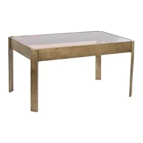 Mesa de Centro DKD Home Decor 102 x 62 x 53 cm Cristal Metal Alumínio de DKD Home Decor, Jogos de móveis - Ref: S3044191, Pre...