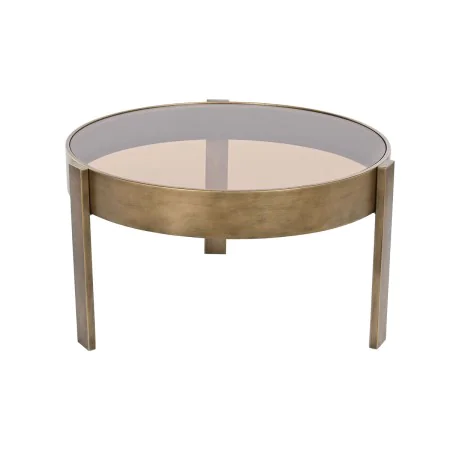 Mesa de Centro DKD Home Decor 77 x 77 x 42 cm Cristal Metal Alumínio de DKD Home Decor, Jogos de móveis - Ref: S3044192, Preç...