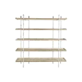 Estantería DKD Home Decor Blanco Natural Metal Abeto Madera de abeto 40 % Metal 190 x 40 x 200 cm de DKD Home Decor, Unidades...