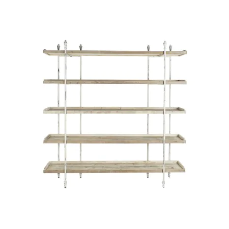 Estantería DKD Home Decor Blanco Natural Metal Abeto Madera de abeto 40 % Metal 190 x 40 x 200 cm de DKD Home Decor, Unidades...