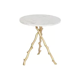 Table d'appoint DKD Home Decor Doré Blanc Marbre Fer 45 x 45 x 50 cm de DKD Home Decor, Tables - Réf : S3044222, Prix : 99,76...