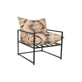 Butaca DKD Home Decor 70 x 75 x 85 cm Negro Metal Multicolor de DKD Home Decor, Sillas - Ref: S3044224, Precio: 262,87 €, Des...