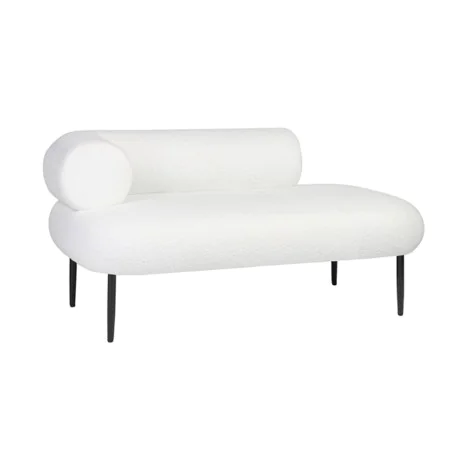 Divano DKD Home Decor Bianco Nero Metallo Scandi 127,5 x 73,5 x 64 cm di DKD Home Decor, Divani - Rif: S3044239, Prezzo: 244,...