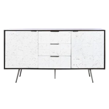 Buffet DKD Home Decor 150 x 43 x 80 cm Blanc Brun foncé Bois de manguier de DKD Home Decor, Buffets, crédences et vaisseliers...