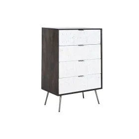 Cassettiera DKD Home Decor 70 x 40 x 105 cm Bianco Marrone scuro Legno di mango di DKD Home Decor, Comò e cassettiere - Rif: ...