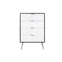 Caisson à Tiroirs DKD Home Decor 70 x 40 x 105 cm Blanc Brun foncé Bois de manguier de DKD Home Decor, Commodes - Réf : S3044...