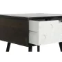 Table de Nuit DKD Home Decor 45 x 38 x 50 cm Noir Métal Blanc Bois de manguier Wengue de DKD Home Decor, Tables de chevet - R...