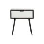 Comodino DKD Home Decor 45 x 38 x 50 cm Nero Metallo Bianco Legno di mango Wengue di DKD Home Decor, Comodini - Rif: S3044257...