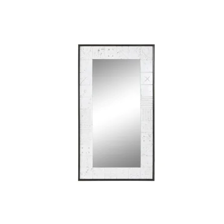 Specchio da parete DKD Home Decor 130 x 4 x 70 cm Cristallo Bianco Legno di mango Moderno di DKD Home Decor, Specchi da paret...