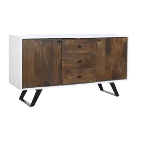 Sideboard DKD Home Decor White Dark brown Mango wood 150 x 40 x 80 cm by DKD Home Decor, Sideboards - Ref: S3044259, Price: 5...