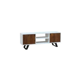 Mueble de TV DKD Home Decor Blanco 135 x 35 x 40 cm Metal Madera de mango de DKD Home Decor, Mesas y soportes para TV - Ref: ...