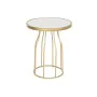 Table d'appoint DKD Home Decor Blanc Doré Métal Ardoise 49 x 49 x 60,5 cm de DKD Home Decor, Tables - Réf : S3044267, Prix : ...