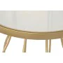 Mesa de apoio DKD Home Decor Branco Dourado Metal Ardósia 49 x 49 x 60,5 cm de DKD Home Decor, Jogos de móveis - Ref: S304426...