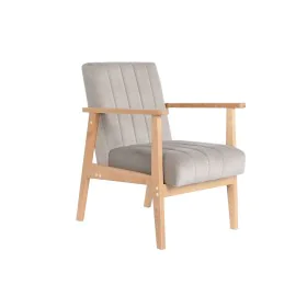 Fauteuil DKD Home Decor 63 x 68 x 81 cm Naturel Gris Beige Pin de DKD Home Decor, Chaises - Réf : S3044278, Prix : 133,46 €, ...