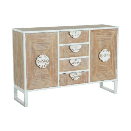 Buffet DKD Home Decor Sapin Métal Blanc 120 x 35 x 80 cm de DKD Home Decor, Buffets, crédences et vaisseliers - Réf : S304428...