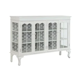 Aparador DKD Home Decor Branco Cristal Abeto 142,5 x 40,5 x 101,5 cm de DKD Home Decor, Armários e aparadores - Ref: S3044292...