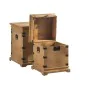 Set of Chests DKD Home Decor Metal Fir Fir wood Oriental 50 x 50 x 61 cm 48 x 48 x 61 cm 50 x 50 x 60 cm (2 Units) (1 Unit) b...