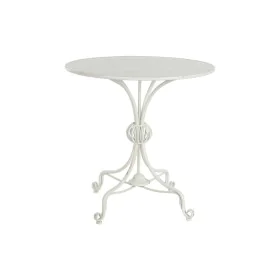 Mesa de apoio DKD Home Decor 81 x 81 x 81,5 cm Metal Branco de DKD Home Decor, Jogos de móveis - Ref: S3044306, Preço: 140,28...