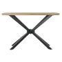 Mesa de apoio DKD Home Decor Castanho Preto Natural Metal Abeto 120 x 40 x 80 cm de DKD Home Decor, Jogos de móveis - Ref: S3...