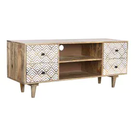 TV furniture DKD Home Decor 135 x 40 x 55 cm Natural White Mango wood by DKD Home Decor, TV tables and stands - Ref: S3044313...