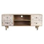 TV furniture DKD Home Decor 135 x 40 x 55 cm Natural White Mango wood by DKD Home Decor, TV tables and stands - Ref: S3044313...