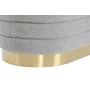 Banqueta DKD Home Decor Dourado Cinzento claro Metal 80 x 41 x 40 cm de DKD Home Decor, Cadeiras - Ref: S3044338, Preço: 81,2...