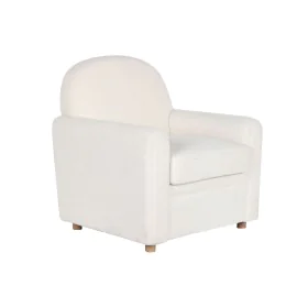 Siège DKD Home Decor Blanc Polyester Bois 79 x 72 x 86 cm de DKD Home Decor, Chaises - Réf : S3044347, Prix : 282,46 €, Remis...