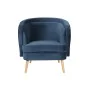 Armchair DKD Home Decor Blue Natural Polyester Velvet Wood Metal 78 x 78 x 78 cm by DKD Home Decor, Chairs - Ref: S3044348, P...