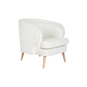 Siège DKD Home Decor Blanc Naturel Bois 91 x 80 x 78 cm de DKD Home Decor, Chaises - Réf : S3044349, Prix : 273,06 €, Remise : %