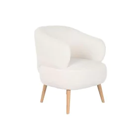 Armchair DKD Home Decor White Natural Wood 70 x 70 x 80 cm by DKD Home Decor, Chairs - Ref: S3044351, Price: 250,14 €, Discou...