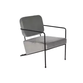 Poltrona DKD Home Decor Cinzento Metal 62 x 76 x 76 cm 55 x 71 x 72 cm de DKD Home Decor, Cadeiras - Ref: S3044353, Preço: 20...