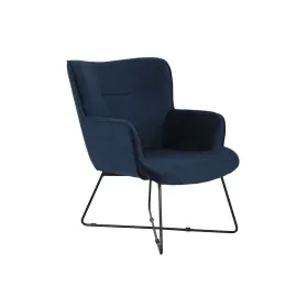 Armchair DKD Home Decor Blue Black Metal 68 x 76 x 90 cm by DKD Home Decor, Chairs - Ref: S3044356, Price: 205,94 €, Discount: %