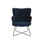 Siège DKD Home Decor Bleu Noir Métal 68 x 76 x 90 cm de DKD Home Decor, Chaises - Réf : S3044356, Prix : 205,94 €, Remise : %