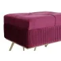 Bench DKD Home Decor 110 x 42 x 44 cm Metal Maroon by DKD Home Decor, Chairs - Ref: S3044372, Price: 176,60 €, Discount: %