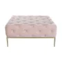 Banqueta DKD Home Decor Rosa Dorado Metal 100 x 100 x 45 cm de DKD Home Decor, Sillas - Ref: S3044383, Precio: 118,75 €, Desc...