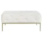 Banqueta DKD Home Decor Blanco Dorado Metal 100 x 100 x 45 cm de DKD Home Decor, Sillas - Ref: S3044384, Precio: 148,64 €, De...