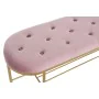 Banqueta DKD Home Decor 100 x 35 x 40 cm Cor de Rosa Dourado Metal de DKD Home Decor, Cadeiras - Ref: S3044387, Preço: 120,69...