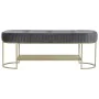 Banqueta DKD Home Decor Cinzento Dourado Metal 120 x 40 x 45 cm de DKD Home Decor, Cadeiras - Ref: S3044388, Preço: 163,51 €,...