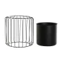 Planter DKD Home Decor Black Metal 26 x 26 x 26 cm by DKD Home Decor, Cachepots - Ref: S3044401, Price: 21,96 €, Discount: %