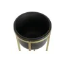 Conjunto de vasos DKD Home Decor 28,5 x 28,5 x 65,5 cm 28 x 28 x 65 cm Preto Dourado Metal de DKD Home Decor, Vasos - Ref: S3...