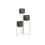 Planter DKD Home Decor 30 x 21 x 80 cm Black Golden Metal by DKD Home Decor, Cachepots - Ref: S3044422, Price: 61,83 €, Disco...