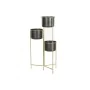 Plantador DKD Home Decor 30 x 21 x 80 cm Preto Dourado Metal de DKD Home Decor, Vasos - Ref: S3044422, Preço: 54,16 €, Descon...