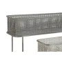 Set de Maceteros DKD Home Decor 100 x 22 x 70 cm Gris Metal Blanco Vintage de DKD Home Decor, Maceteros - Ref: S3044428, Prec...