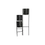 Macetero DKD Home Decor Negro Dorado Metal Cara 22 x 22 x 93 cm de DKD Home Decor, Maceteros - Ref: S3044434, Precio: 53,91 €...