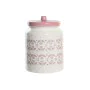 Barattolo DKD Home Decor 15,5 x 15,5 x 21 cm Rosa Bianco Dolomite di DKD Home Decor, Conservazione di alimenti - Rif: S304454...