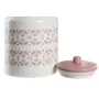 Tin DKD Home Decor 15,5 x 15,5 x 21 cm Pink White Dolomite by DKD Home Decor, Food storage - Ref: S3044545, Price: 31,15 €, D...