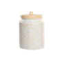 Bote DKD Home Decor 15 x 15 x 21 cm Branco Amarelo Dolomite Shabby Chic de DKD Home Decor, Armazenamento de alimentos - Ref: ...