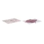 Nappe et serviettes de table DKD Home Decor 150 x 150 x 0,5 cm Rose Blanc (2 Unités) de DKD Home Decor, Nappes - Réf : S30446...