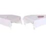 Nappe et serviettes de table DKD Home Decor 150 x 250 x 0,5 cm Rose Blanc (2 Unités) de DKD Home Decor, Nappes - Réf : S30446...